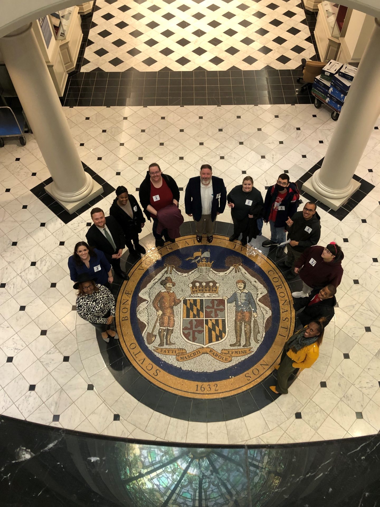 Arc Employees Stading in the Maryland State House