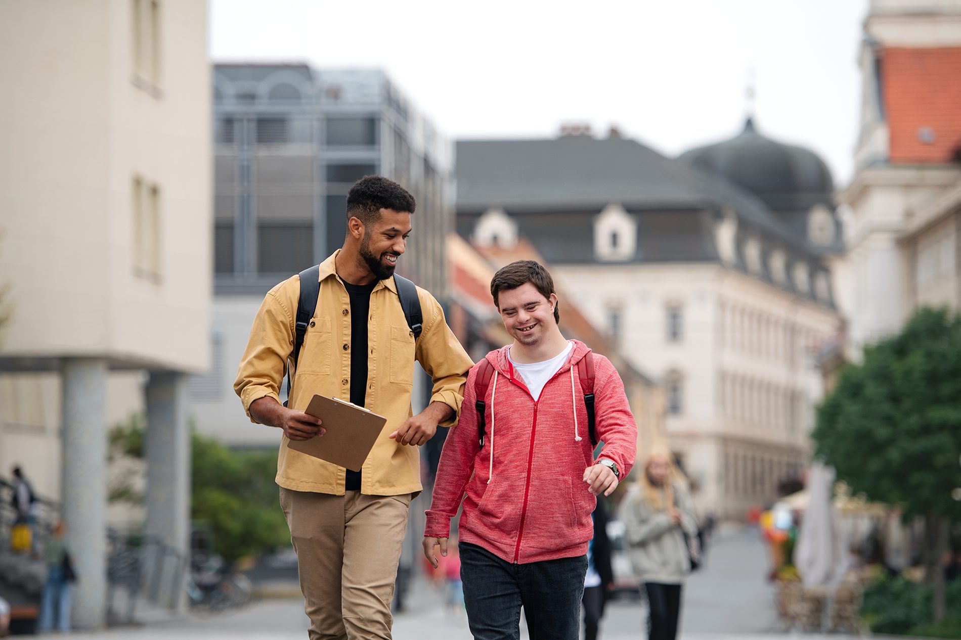 DSP walking with person they support