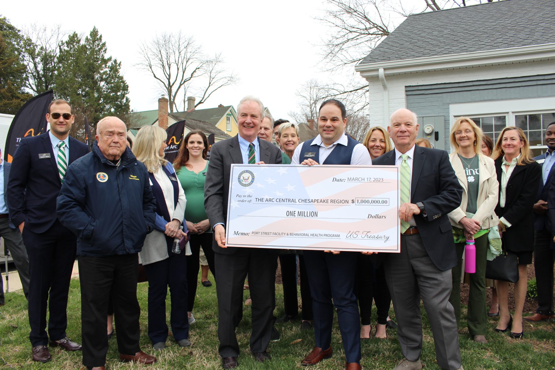 Senator Cardin and Senator Van Hollen deliver $1 Million Dollars to The Arc