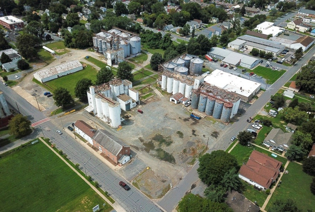 Aerial Shot of Easton Crossing acquired by Chesapeake Community Development from Perdue Properties in Easton